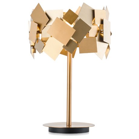 Настольная лампа Gold Plate Table Lamp Настольная лампа Gold Plate Table Lamp в Челябинске | Loft Concept