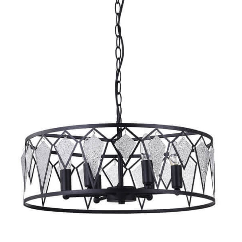 Люстра Glass Lozenges D51 Черный Люстра Glass Lozenges D51 Черный в Челябинске | Loft Concept