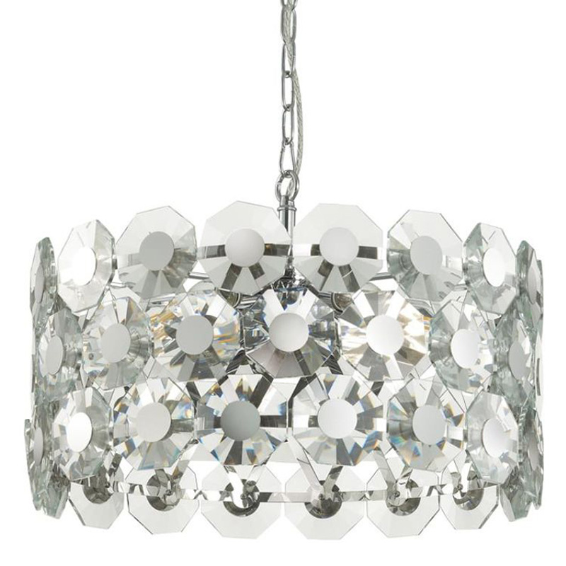 Люстра Crystal Octagons Chrome Хром Прозрачное Стекло Люстра Crystal Octagons Chrome Хром Прозрачное Стекло в Челябинске | Loft Concept