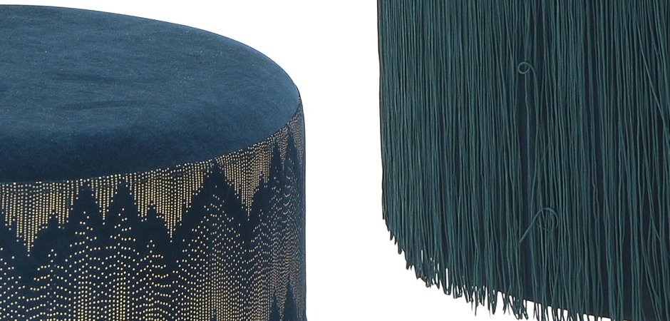 Пуф Fringe Blue Пуф Fringe Blue - Loft-Concept в Челябинске
