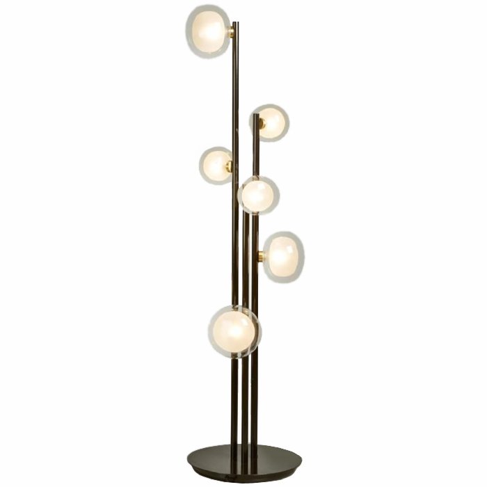 Торшер NABILA Floor Lamp Черный Глянцевое золото Торшер NABILA Floor Lamp Черный Глянцевое золото в Челябинске | Loft Concept