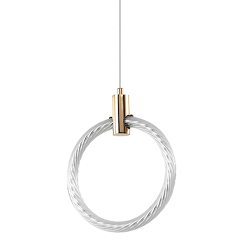 Подвесной светильник светодиодный в виде кольца Lighting Rings Gold Золотой Белый Подвесной светильник светодиодный в виде кольца Lighting Rings Gold Золотой Белый в Челябинске | Loft Concept