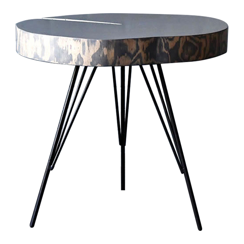 Кофейный стол Farley Industrial Metal Rust Coffee Table Дерево Серый Черный в Челябинске | Loft Concept 