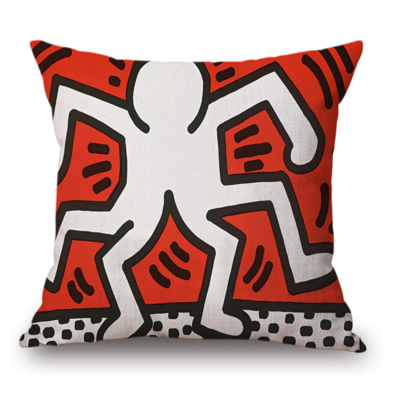 Подушка Keith Haring 2 Мульти Подушка Keith Haring 2 Мульти в Челябинске | Loft Concept