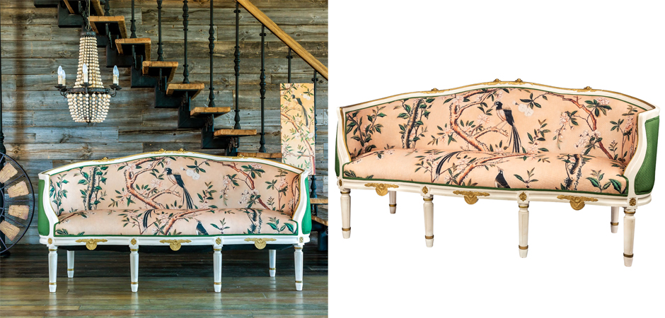 Диван Beige and Green Chinoiserie Sofa - Loft-Concept в Челябинске