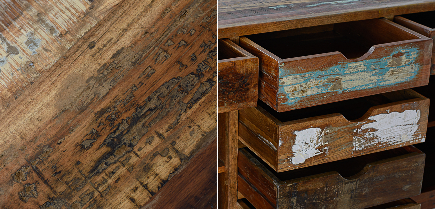 Комод Antique Wood Bureau - фото