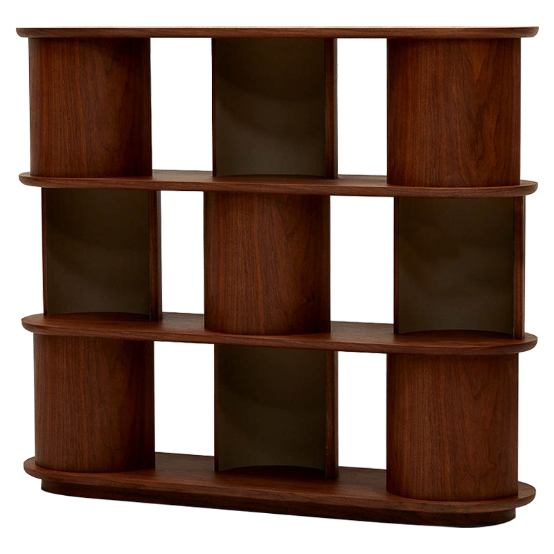 Стеллаж Zacharie Brown Wood Rack Коричневый Стеллаж Zacharie Brown Wood Rack Коричневый в Челябинске | Loft Concept