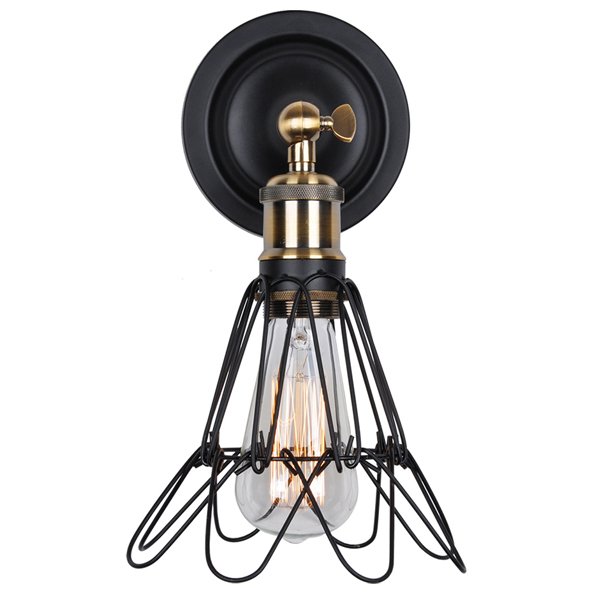 Бра Loft Cage Pendant II Черный матовый Бронза Бра Loft Cage Pendant II Черный матовый Бронза в Челябинске | Loft Concept