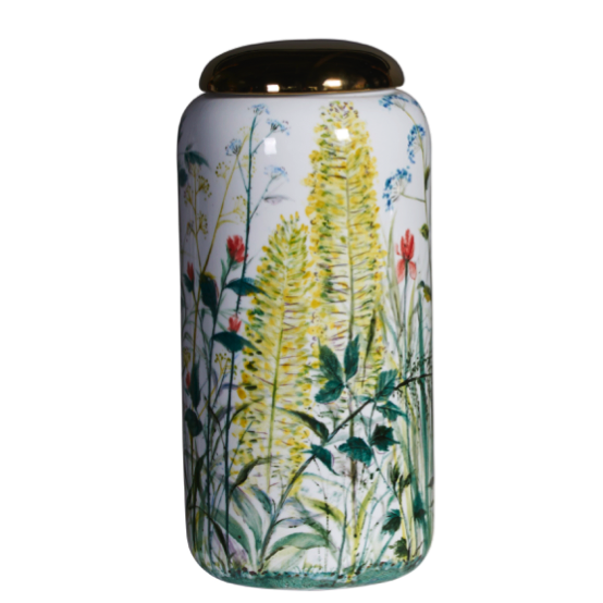 Ваза настольная Flower Yellow Белый Зеленый Ваза настольная Flower Yellow Белый Зеленый в Челябинске | Loft Concept