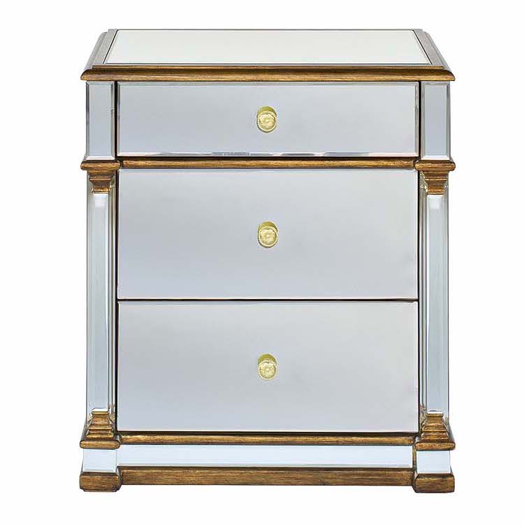 Тумба Mirror Classic Nightstand Зеркало Золотой Тумба Mirror Classic Nightstand Зеркало Золотой в Челябинске | Loft Concept