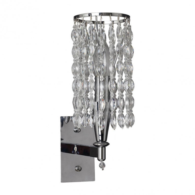 Бра Messina Crystal Wall Lamp Прозрачный Хром Бра Messina Crystal Wall Lamp Прозрачный Хром в Челябинске | Loft Concept