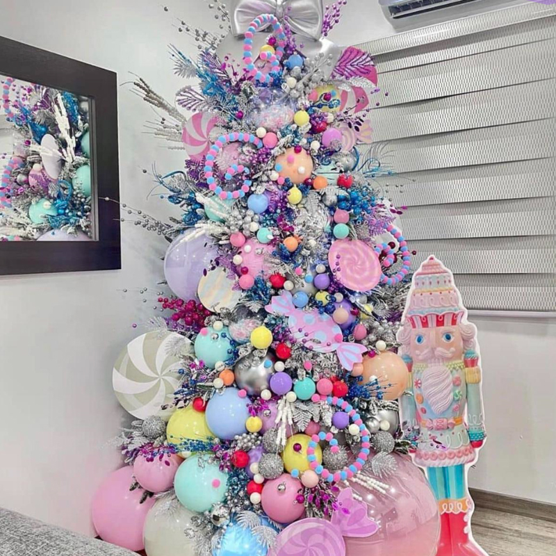 Дизайнерская Елка Премиум с Ярким Розовым Декором Christmas Tree Fun Game Кремовый Белый Розовый Лиловый Голубой Сиреневый Дизайнерская Елка Премиум с Ярким Розовым Декором Christmas Tree Fun Game Кремовый Белый Розовый Лиловый Голубой Сиреневый в Челябинске | Loft Concept