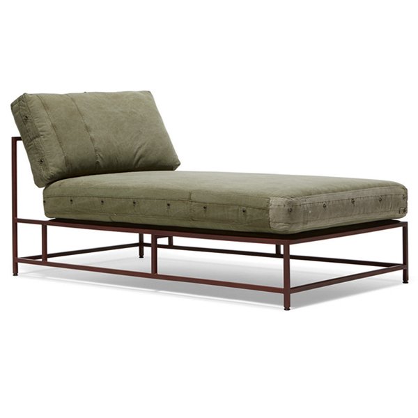 Кушетка Olive Military Fabric Sectional Lounge Оливковый Кушетка Olive Military Fabric Sectional Lounge Оливковый в Челябинске | Loft Concept