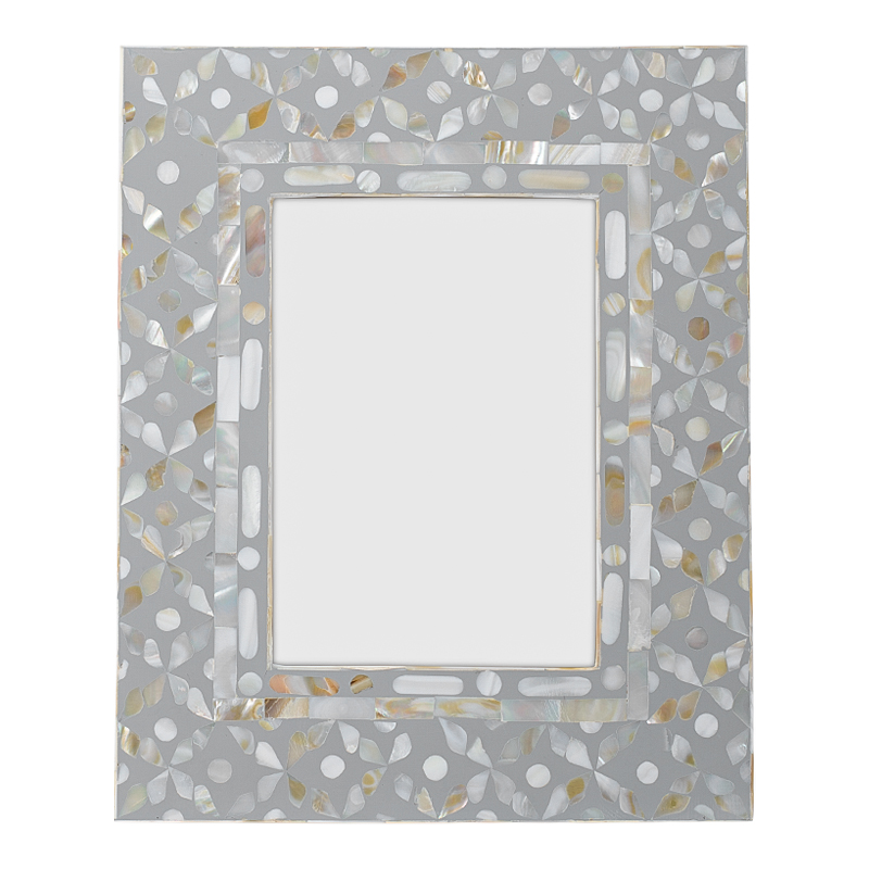 Рама для фото Bone Inlay Pearl Gray M Серый Перламутровый Рама для фото Bone Inlay Pearl Gray M Серый Перламутровый в Челябинске | Loft Concept