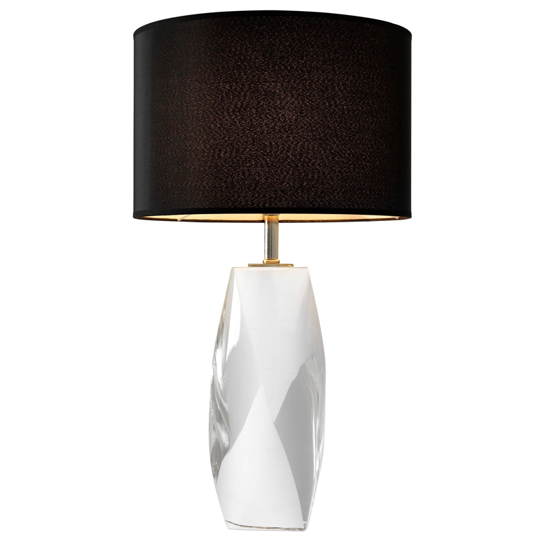Настольная лампа Eichholtz Table Lamp Titan Кристалл (Crystal) Черный Настольная лампа Eichholtz Table Lamp Titan Кристалл (Crystal) Черный в Челябинске | Loft Concept