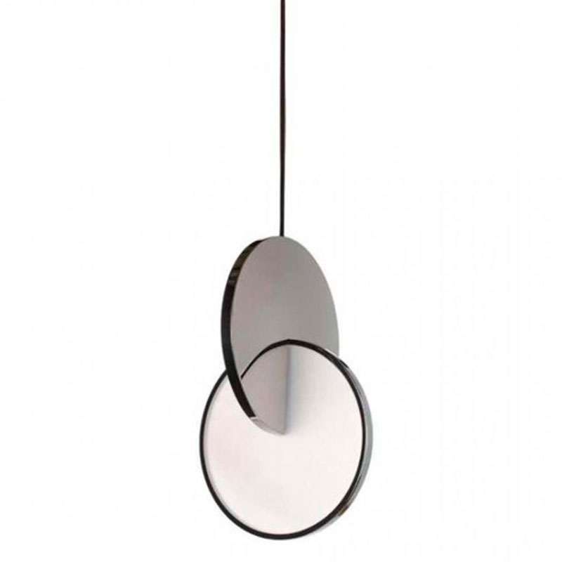 Подвесной светильник Eclipse Pendant Light Сhrome Хром Белый Подвесной светильник Eclipse Pendant Light Сhrome Хром Белый в Челябинске | Loft Concept