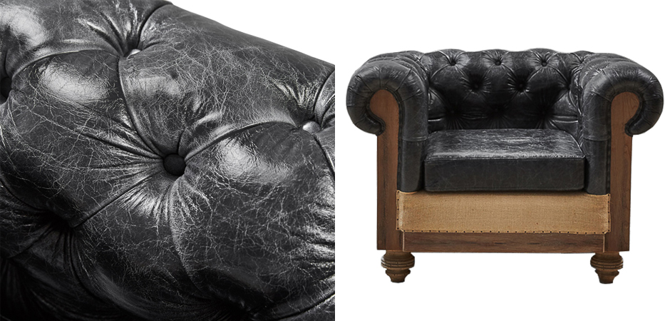 Кресло Deconstructed Chesterfield Armchair Кресло Deconstructed Chesterfield Armchair - Loft-Concept в Челябинске