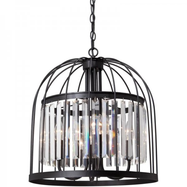 Люстра Birdcage Chandelier Fountain Black Люстра Birdcage Chandelier Fountain Black в Челябинске | Loft Concept