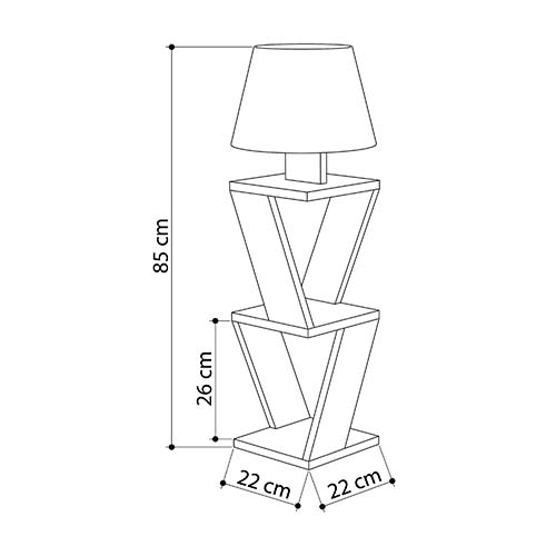 Торшер белый с каркасом с 2-мя полками и тканевым абажуром KOZENA SIDE FLOOR LAMP WHITE Торшер белый с каркасом с 2-мя полками и тканевым абажуром KOZENA SIDE FLOOR LAMP WHITE в Челябинске