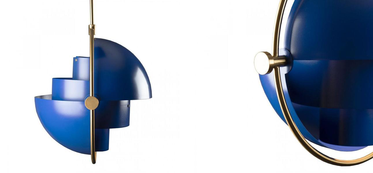 Подвесной светильник Louis Weisdorff Blue диаметр 38 - фото №2
