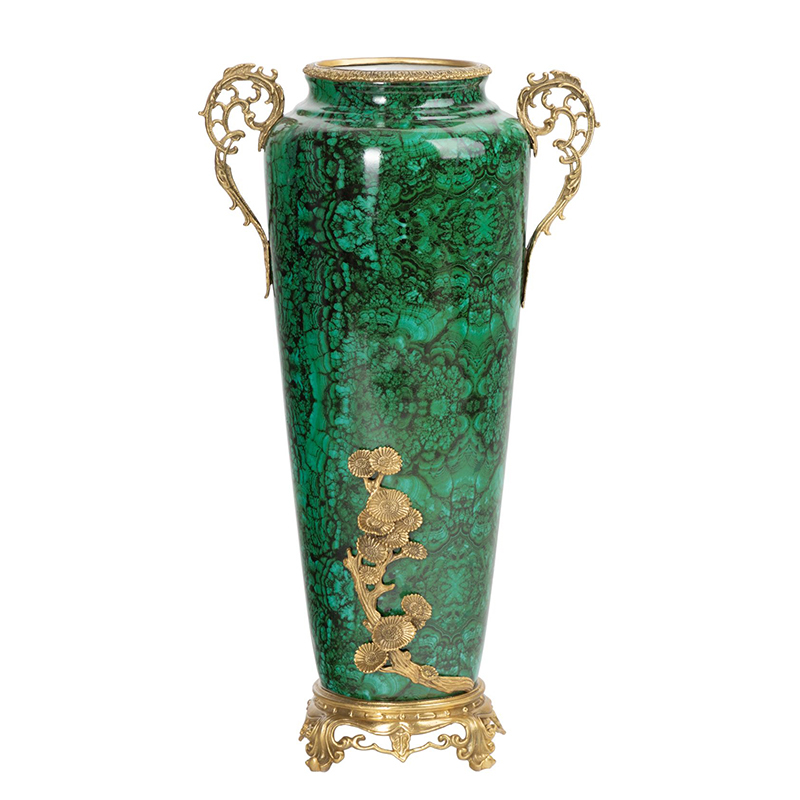 Ваза фарфоровая высокая малахит Malachite Малахит Ваза фарфоровая высокая малахит Malachite Малахит в Челябинске | Loft Concept