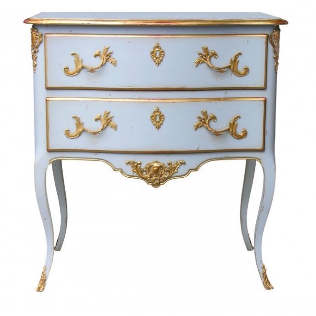 Комод L.XV CHEST OF DRAWERS Bleu nordic Бронза Голубой пастельный Комод L.XV CHEST OF DRAWERS Bleu nordic Бронза Голубой пастельный в Челябинске | Loft Concept