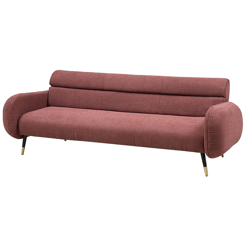Диван Hebert Sofa Red L Красный Красный Черный Латунь Диван Hebert Sofa Red L Красный Красный Черный Латунь в Челябинске | Loft Concept