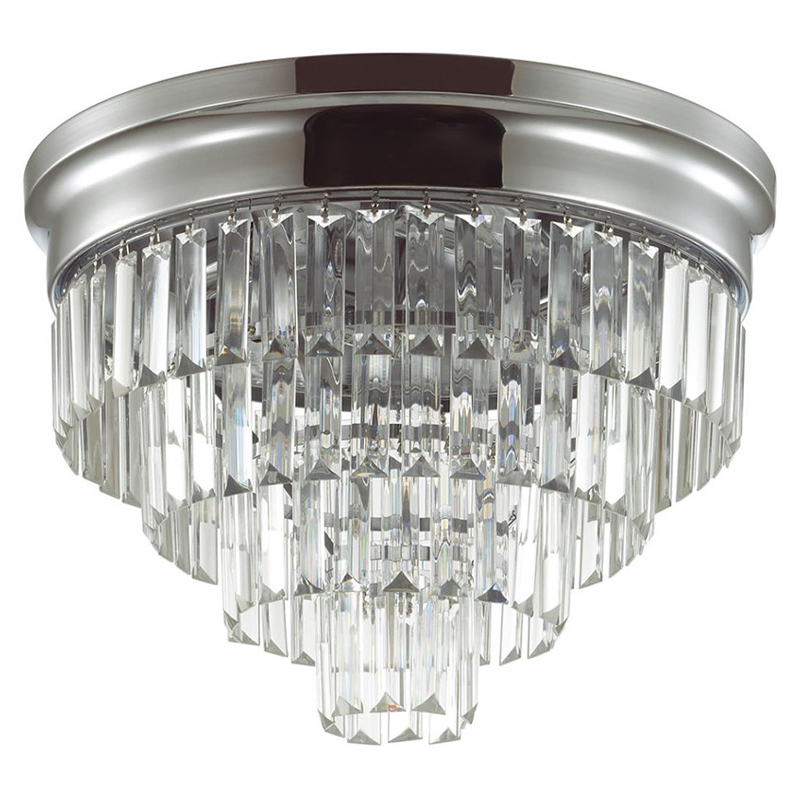 Хрустальная потолочная люстра Crystal Fountain Maxi Хром Хром Хрустальная потолочная люстра Crystal Fountain Maxi Хром Хром в Челябинске | Loft Concept