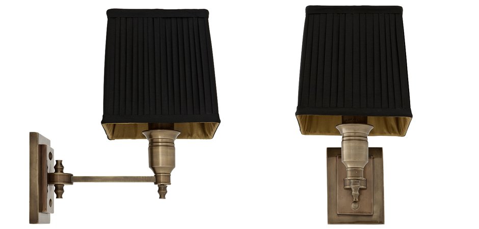 Бра Wall Lamp Lexington Single Brass+Black Бра Wall Lamp Lexington Single Brass+Black - Loft-Concept в Челябинске