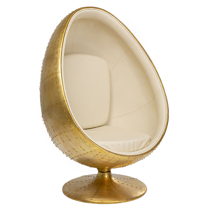 Кресло Copper Egg Медь Молочный Кресло Copper Egg Медь Молочный в Челябинске | Loft Concept