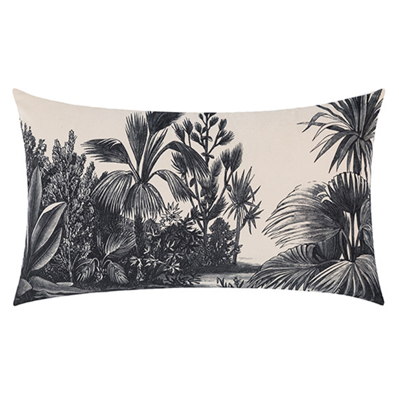 Декоративная подушка Rainforest Cushion Бежевый Черный Декоративная подушка Rainforest Cushion Бежевый Черный в Челябинске | Loft Concept