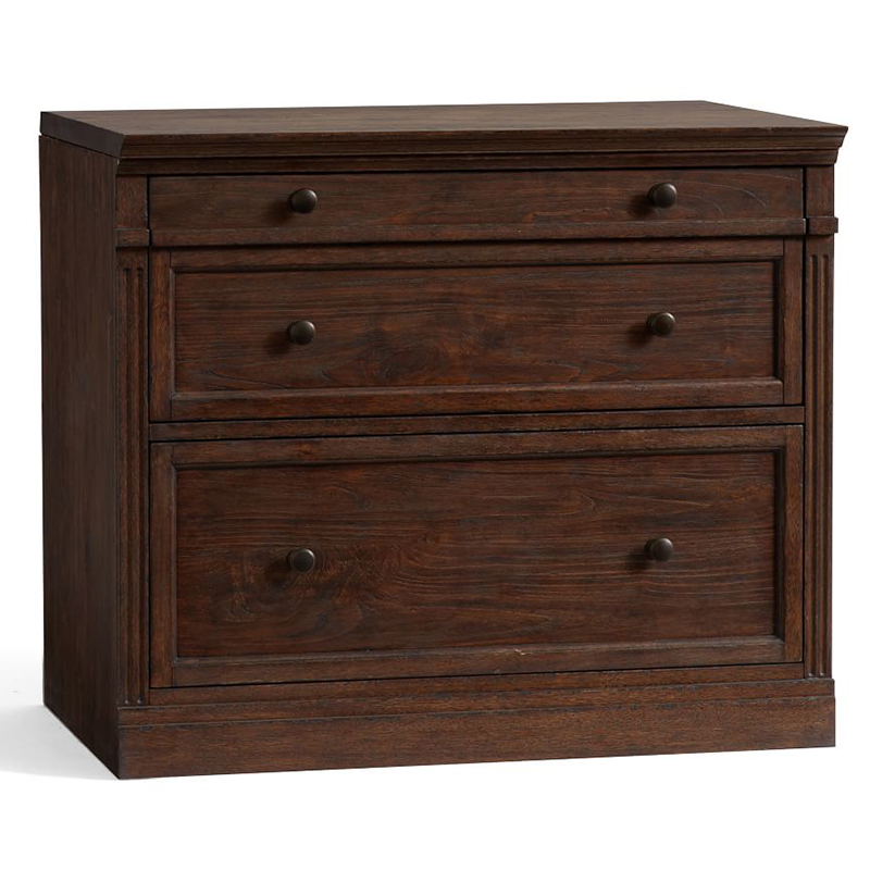 Комод с двумя ящиками Benjamin Chest of 2 Drawers Бежево-серый Белый Коричневый Черный Комод с двумя ящиками Benjamin Chest of 2 Drawers Бежево-серый Белый Коричневый Черный в Челябинске | Loft Concept
