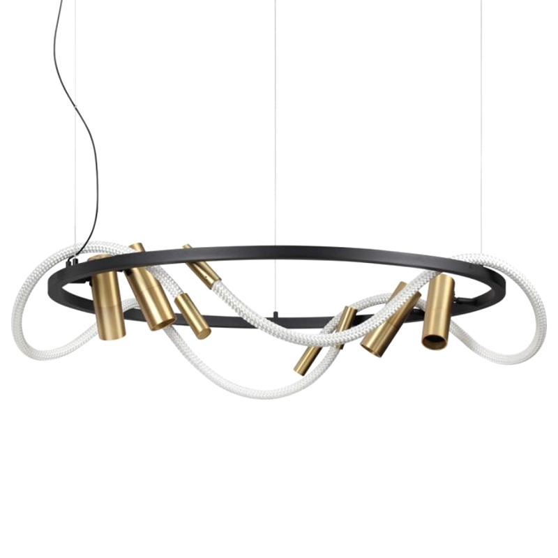 Люстра LUKE LAMPCO TRACER LAMP Черный Белый Золотой Люстра LUKE LAMPCO TRACER LAMP Черный Белый Золотой в Челябинске | Loft Concept