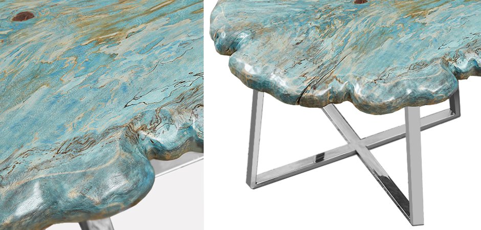 Приставной стол Melted Turquoise Приставной стол Melted Turquoise - Loft-Concept в Челябинске