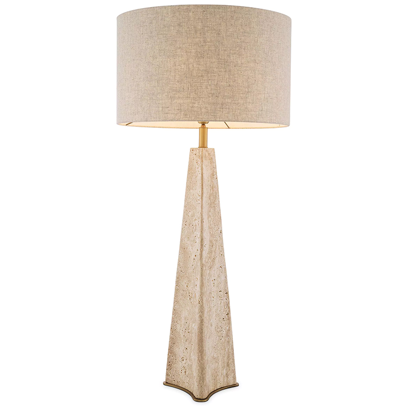 Настольная лампа Eichholtz Table Lamp Benson Бежевый Бежево-серый Латунь Настольная лампа Eichholtz Table Lamp Benson Бежевый Бежево-серый Латунь в Челябинске | Loft Concept