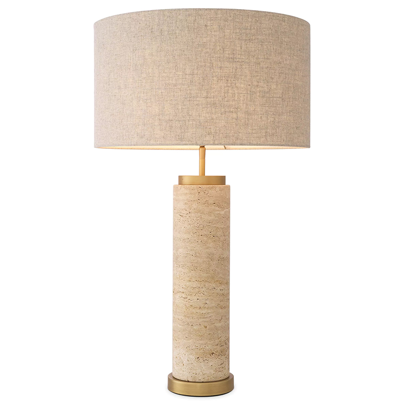 Настольная лампа Eichholtz Table Lamp Lxry Бежевый Бежево-серый Латунь Настольная лампа Eichholtz Table Lamp Lxry Бежевый Бежево-серый Латунь в Челябинске | Loft Concept
