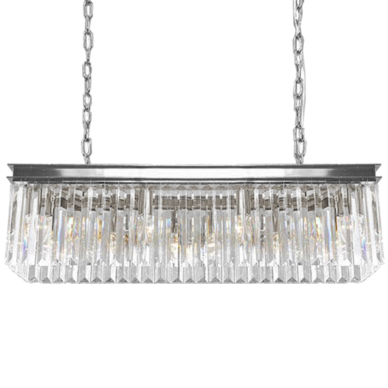 Люстра RH Odeon Chandelier Silver 90 Прозрачное Стекло Серебряный Люстра RH Odeon Chandelier Silver 90 Прозрачное Стекло Серебряный в Челябинске | Loft Concept