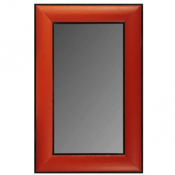 Зеркало настенное Leather Lux Mirror Square Red Красный Зеркало настенное Leather Lux Mirror Square Red Красный в Челябинске | Loft Concept