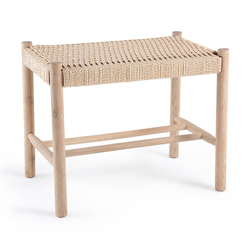 Банкетка Enzo Wicker Beige Banquet mini Бежевый Банкетка Enzo Wicker Beige Banquet mini Бежевый в Челябинске | Loft Concept