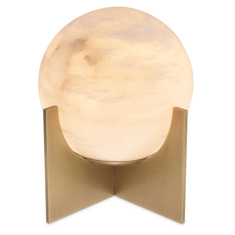 Настольная лампа Eichholtz Table Lamp Scorpios S Латунь Античная полированная Белый Настольная лампа Eichholtz Table Lamp Scorpios S Латунь Античная полированная Белый в Челябинске | Loft Concept