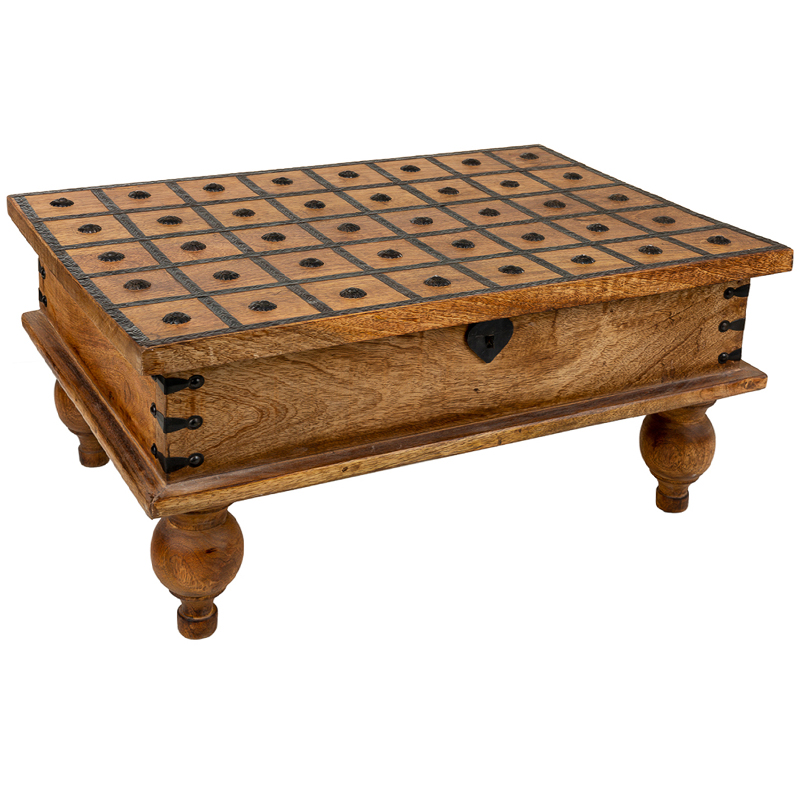 Деревянный кофейный стол Aiyla Coffee Table Коричневый Коричневый винтаж Деревянный кофейный стол Aiyla Coffee Table Коричневый Коричневый винтаж в Челябинске | Loft Concept