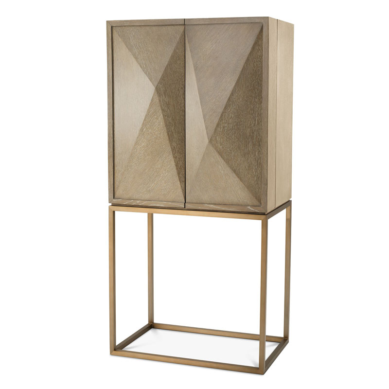 Шкаф для вина Eichholtz WINE CABINET HIGHLAND Белый дуб Шкаф для вина Eichholtz WINE CABINET HIGHLAND Белый дуб в Челябинске | Loft Concept