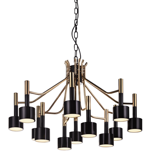 Люстра Delightfull Ella Suspension Selightfull Глянцевое золото Черный Белый Люстра Delightfull Ella Suspension Selightfull Глянцевое золото Черный Белый в Челябинске | Loft Concept