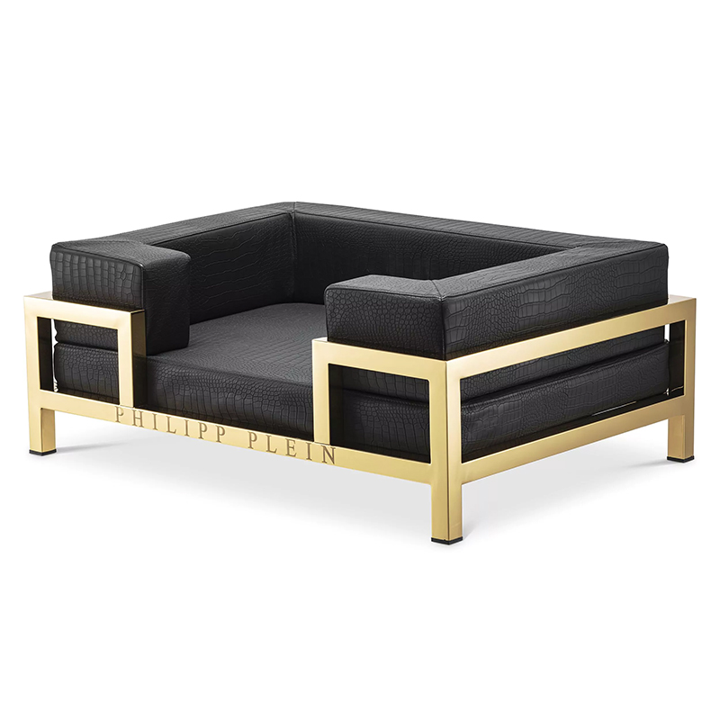 Лежанка для домашних животных Dogbed High Conic Limited L Gold Черный Золотой Лежанка для домашних животных Dogbed High Conic Limited L Gold Черный Золотой в Челябинске | Loft Concept