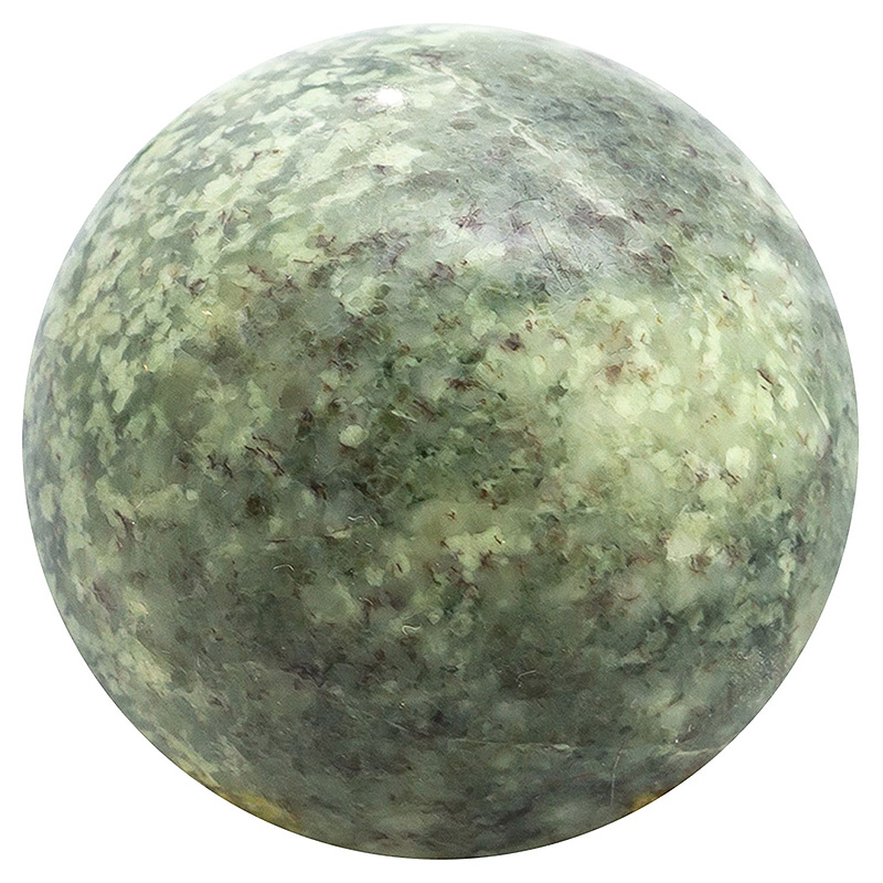 Шар декоративный из натурального камня Жадеит Natural Stone Spheres Зеленый Белый Серый Шар декоративный из натурального камня Жадеит Natural Stone Spheres Зеленый Белый Серый в Челябинске | Loft Concept