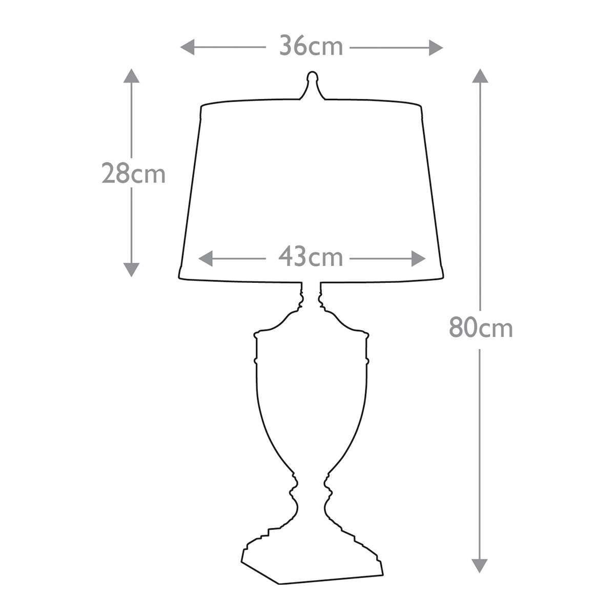Настольная лампа со тканевым абажуром и прозрачным ребристым стеклянным основанием Quoizel в Челябинске
