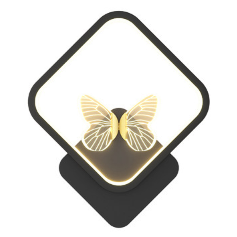 Бра Butterfly Black Rhombus Wall Lamp Прозрачный Черный Бра Butterfly Black Rhombus Wall Lamp Прозрачный Черный в Челябинске | Loft Concept