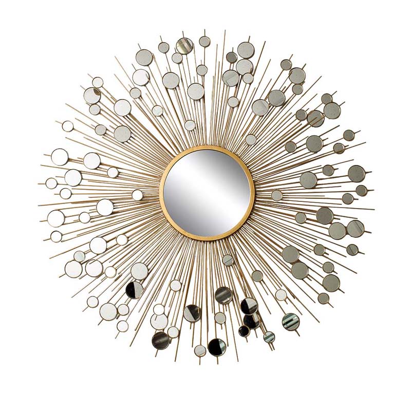 Зеркало-солнце Rays With Mirrors Золотой Зеркало-солнце Rays With Mirrors Золотой в Челябинске | Loft Concept