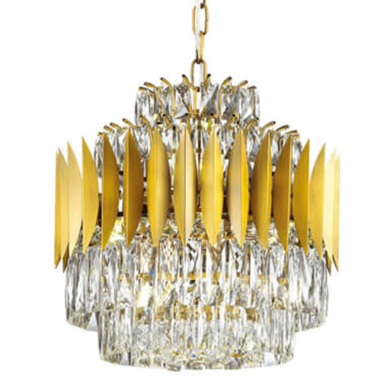 Люстра KEBO KING CHANDELIER 45 Латунь Прозрачное Стекло Люстра KEBO KING CHANDELIER 45 Латунь Прозрачное Стекло в Челябинске | Loft Concept