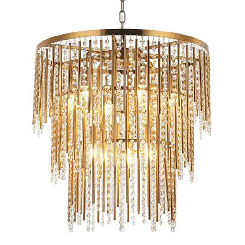 Люстра Crystal Wind Chimes Bronze Chandelier Бронза Прозрачный Люстра Crystal Wind Chimes Bronze Chandelier Бронза Прозрачный в Челябинске | Loft Concept